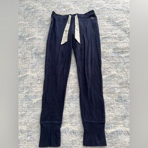 Gilly Hicks hollister Dark Blue Knit Pants lounge wear sleepwear pajamas medium